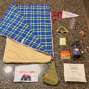American Girl Doll Camping and Campfire sets -  12 items in all